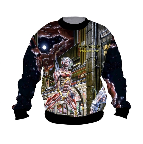 Buzo BZT-0449 - Iron Maiden Somewhere in Time - ZT indumentaria