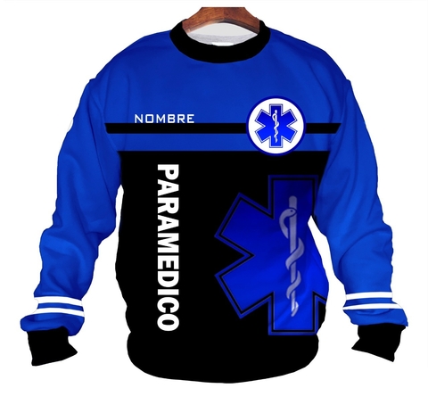 Buzo BZT-0662 - Emergencias Medicas 2 (Paramédicos) Azul y Negra en internet