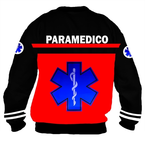 Buzo BZT-0662B - Emergencias Medicas 2 (Paramédicos) Roja y Negra - comprar online