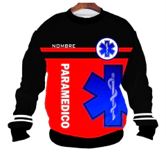 Buzo BZT-0662B - Emergencias Medicas 2 (Paramédicos) Roja y Negra