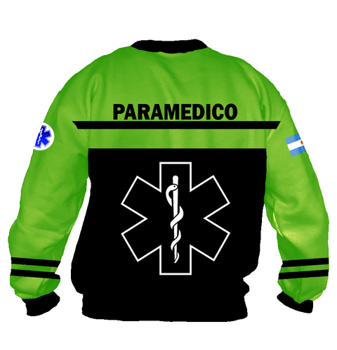 Buzo BZT-0662D - Emergencias Medicas 2 (Paramédicos) Verde y Negro - comprar online