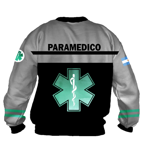 Buzo BZT-0662E - Emergencias Medicas 2 (Paramédicos) Gris y Negro - comprar online