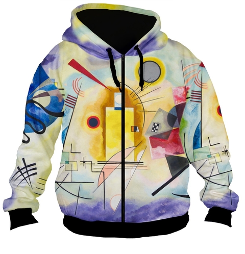 Campera CZT-0489 - Kandinsky Amarillo Rojo y Azul