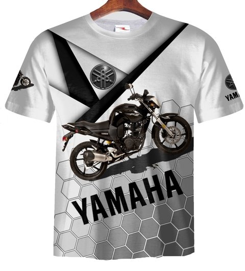 Remera ZT-0176 C - Moto Yamaha Negra