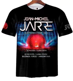 Remera ZT-0032 - Jean-Michel Jarre Electrónica Tour Argentina