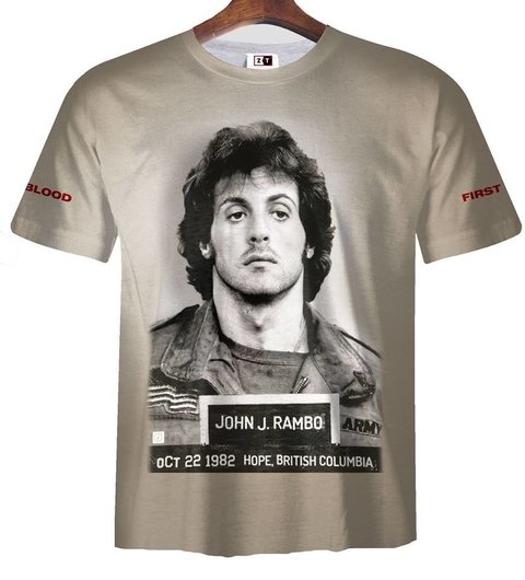 Remera ZT-0306 - Rambo (Marron, Negra o Blanca) en internet