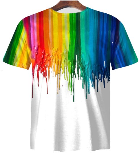Remera ZT-0459 - Pintura Chorreada (Crayón derretido) - comprar online