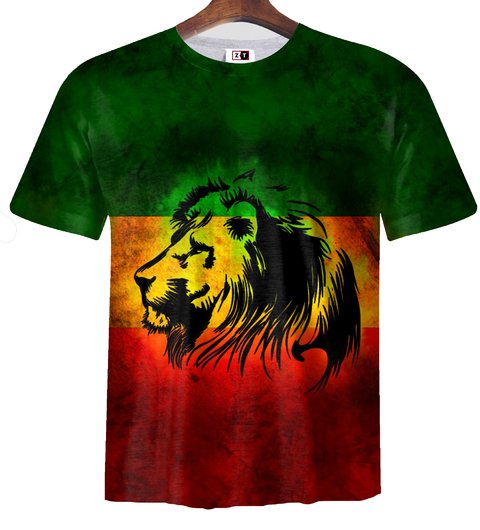 Remera ZT-0468 - Rasta Lion (Leon Rasta)