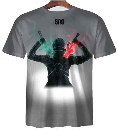 Remera ZT-0325 B - Sword Art Online (SAO) gris en internet