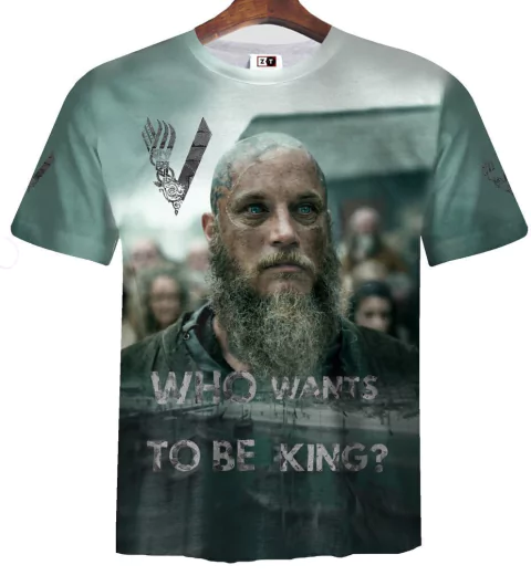 Remera ZT-0078 - Vikings Who Wants to be King?
