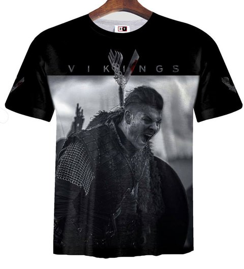 Remera ZT-0114 - Vikings Ivar Negra