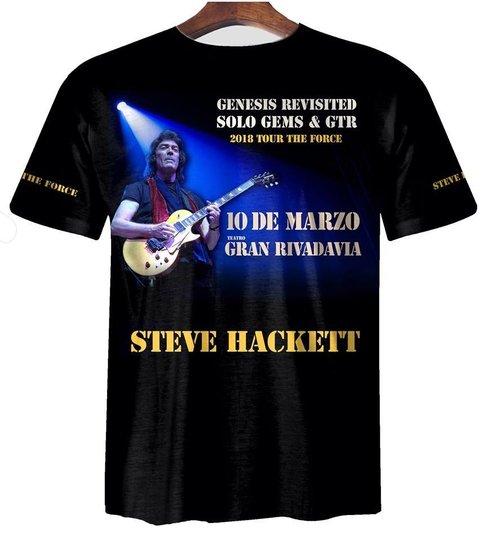 Remera ZT-0186 B - Steve Hackett en Argentina 2018 (Bs As) en internet