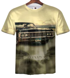 Remera ZT-0296 - Supernatural 3 (Chevrolet Impala 67-1) - comprar online