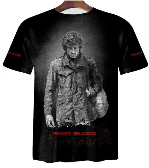 Remera ZT-0306 - Rambo (Marron, Negra o Blanca) - comprar online