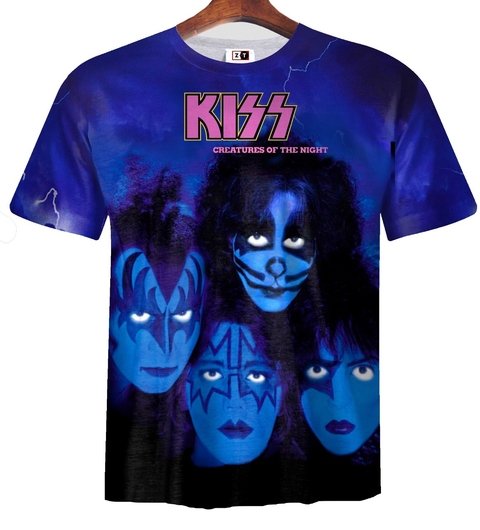 Remera ZT-0375B - Kiss Creatures of the Night (Opcion 2) con Peter Criss