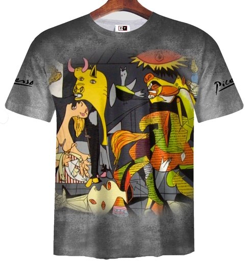 Remera ZT-0382 - Pablo Picasso Guernica a color