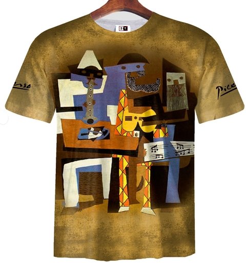 Remera ZT-0383 - Pablo Picasso Los 3 Musicos