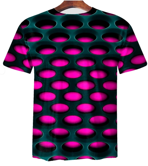 Remera ZT-0520F - Huecos Fucsia 3D - comprar online