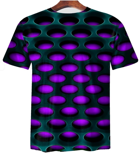 Remera ZT-0520L - Huecos Violeta 3D - comprar online