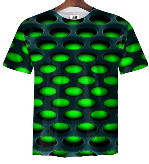 Remera ZT-0520V - Huecos Verdes 3D