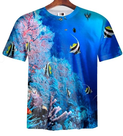 Remera ZT-0522 - Paisaje Marino 2 (Peces 2)