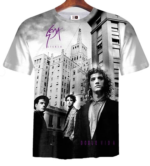 Remera ZT-0558 - Soda Stereo Doble Vida