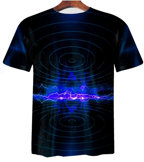 Remera ZT-0643 - Rayos (verde, dorado o azul) - ZT indumentaria