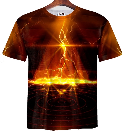 Remera ZT-0643 - Rayos (verde, dorado o azul) - tienda online