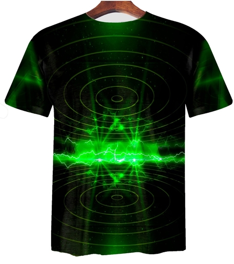 Remera ZT-0643 - Rayos (verde, dorado o azul) - comprar online