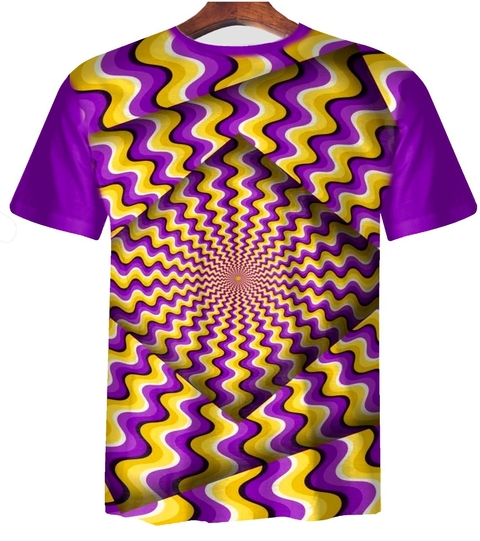 Remera ZT-0657 - Ilusión 3d Numero 3 (Zig Zag) - comprar online