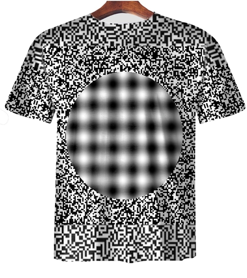 Remera ZT-0659 - Ilusión 3d Numero 5 (QR) - comprar online