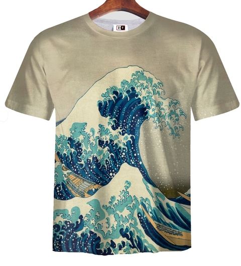 Remera ZT-0703- Hokusai 1 La Gran Ola de Kanagawa