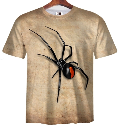 Remera ZT-0769M - Araña 3D (Marron Claro)