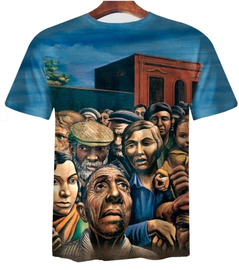 Remera ZT-0889 - Antonio Berni Manifestacion - comprar online