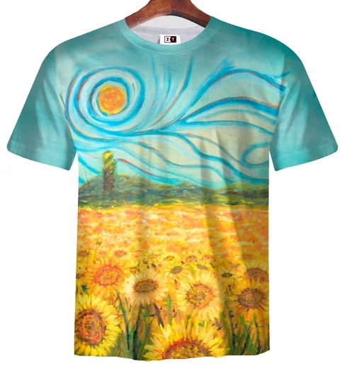 Remera ZT-0905 - Van Gogh 7 Campo de Girasoles