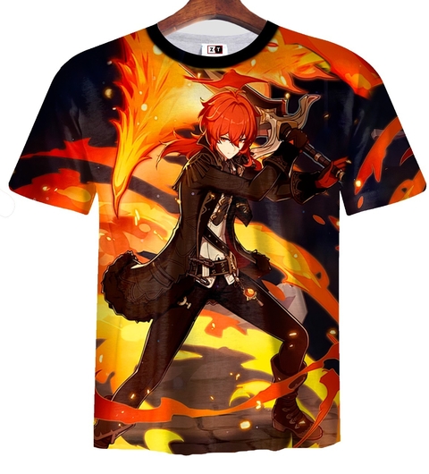Remera ZT-1006 - Genshin Impact Diluc