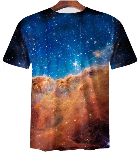 Remera ZT-1029 - Astronomía - James Webb Acantilados Cósmicos (Nebulosa Carina) - comprar online