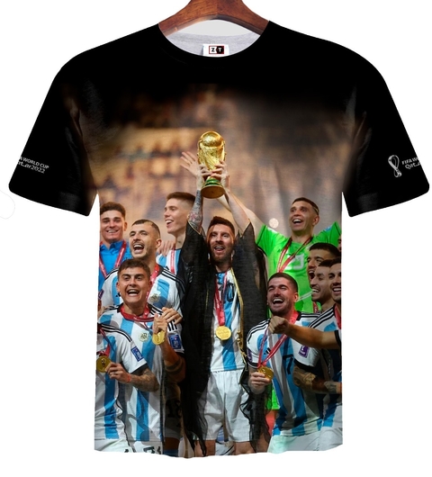Remera ZT-1116 -Argentina Campeon del Mundo 2022