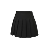 Pollera tableada Negra básica tropical mecánico