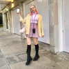 Falda Tableada escocesa Rosa