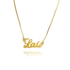 Colar de nome personalizado Laís - PRONTA ENTREGA