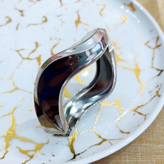 Bracelete organico médio prateado - comprar online