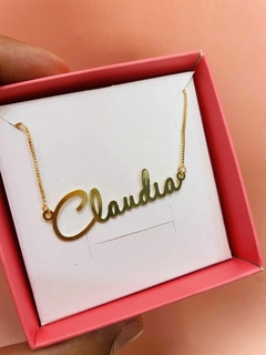 Colar de nome personalizado Claudia - PRONTA ENTREGA - comprar online