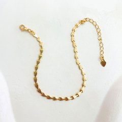 pulseira de mini corações em ouro 18kl - comprar online