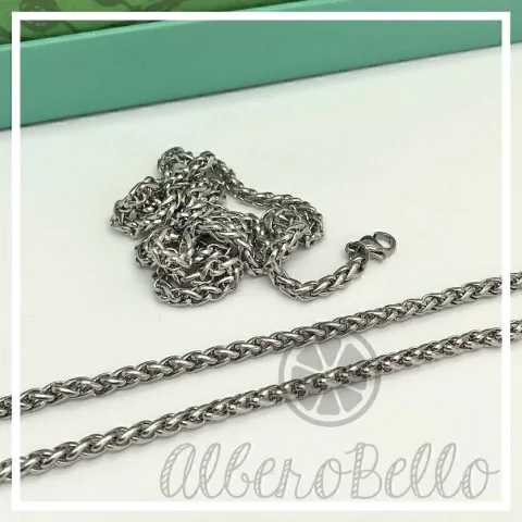 Cadena en acero quirúrgico - Gruesa - 55 cm.