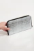 BILLETERA CORAL CROCO PLATA - Ruggeri Bags