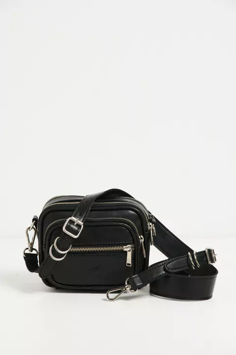 BANDOLERA CHILL NEGRO LISO