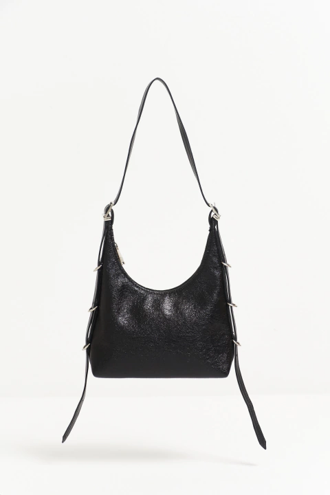 CARTERA MINI SPICY NEGRO BRILLOSO - comprar online
