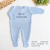 Saída maternidade tricot azul - personalizável na internet