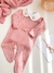 Saída maternidade tricot rosê/ 2 peças - Lalá - comprar online